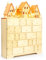 VEYLIN Large Xmas Wooden Advent Calendar with LED Lights 24 Storage Drawers for Kids Adults Christmas Decoration