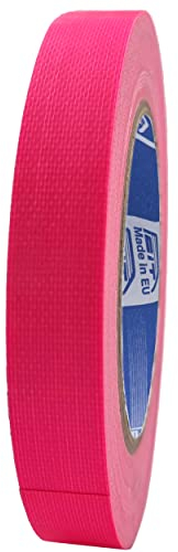 ACIT Cinta adhesiva fluorescente, 25 m x 19 mm, súper resistente (incluso al sol, calor y agua), cinta adhesiva reforzada, Duct Tape, cinta gaffer, Cinta Adhesiva Americana Fluorescente