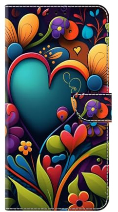 Lederhülle für Sony Xperia 10 V 2023 Hülle, Magnet Klapphülle mit Kartenfach, Stylische Handyhülle Flip Phone Case Etui Handytasche Schutzhülle Tasche für Sony Xperia 10 V 2023,BlumenLove