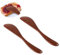 Mabor 2 PCS Wooden Butter Knife Jelly Cheese Spreader Sandwich Spreaders Sandwiches Breakfast Condiment Spreaders Mini Spatulas for Kitchen