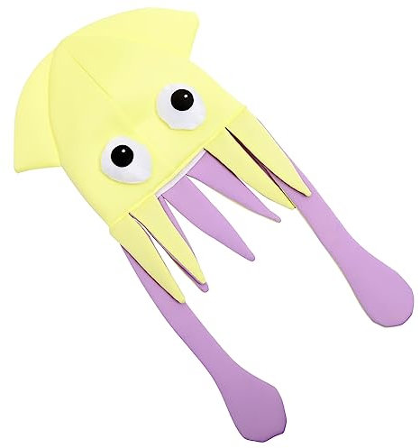 TOBBOMEY Junge Mädchen Cartoon-oktopus Partyhut Lustige Kostümkopfbedeckung Für Junge Mädchen Weiches Und Hautfreundliches Material Für Feiern Karneval Cosplay Tanzaufführungen