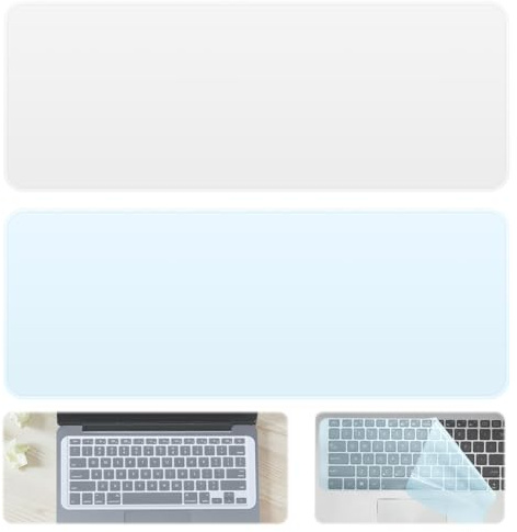 BUOKSLLY Lot de 2 housses de protection pour clavier, protection de clavier de 15 à 17, protection contre la poussière, protection de clavier en silicone, ajustement universel, lavable, flexible
