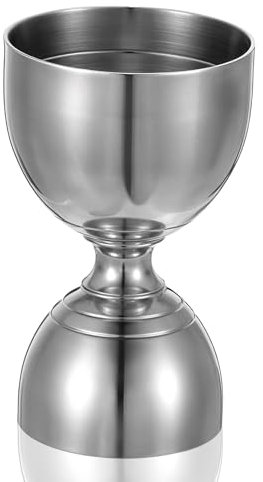 Cocktail Measuring Jigger 2 oz 1 oz, Double-Sided Jigger for Bartending, Bell-Shaped Drink Measurer for Cocktails, Stainless Steel Bar Tool Accessories