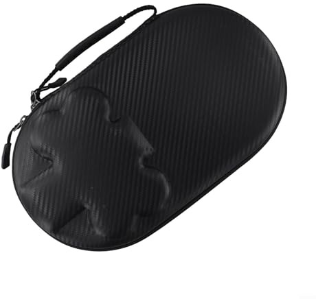 TDCuizent Étui de rangement pour raquette de tennis de table en EVA rigide pour 2 raquettes, 4 balles, poignée de transport étanche, bande élastique, intérieur léger et résistant aux chocs pour les