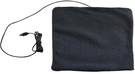 Zegaqae Coussin Chauffant pour Animaux De Compagnie | 26x26cm USB Tapis Thermique Tapis en Peluche pour Chien, Chat, pour Dormir, Extérieur, Cage, Salon, Voiture, Voyage