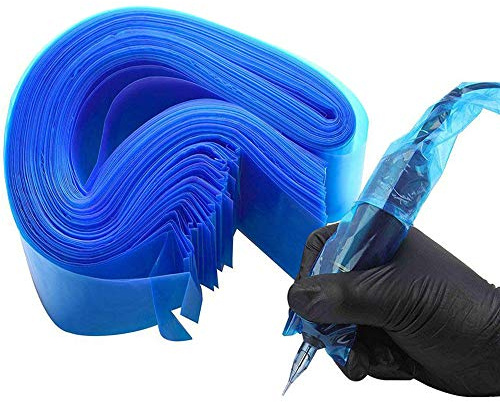 Hisight Tattoo Clip Cord Covers 200pcs Heavy Duty Disposable Hygiene Tattoo Clip Cord Sleeves Covers Supply Tattoo Machine Gun Accessories (blue-200)