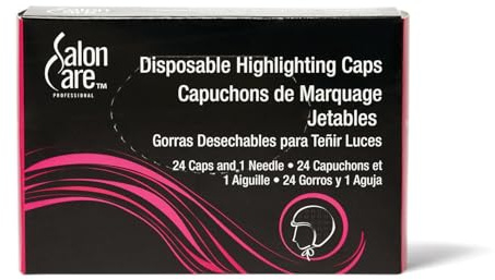 Salon Care Disposable Highlighting Cap, easy and convenient, includes Iron Needle