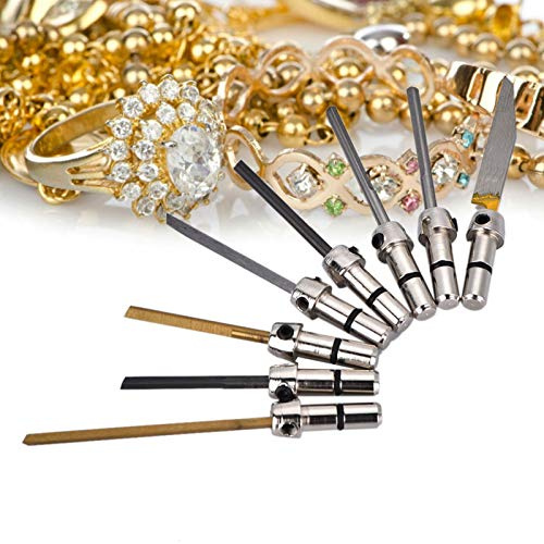 Jewelry Engraver Tools,Engraving Cutting Bits for Pneumatic Impact Engraving Machine Jewelry Tool Edge Tungsten Steel Carving Graver Knife
