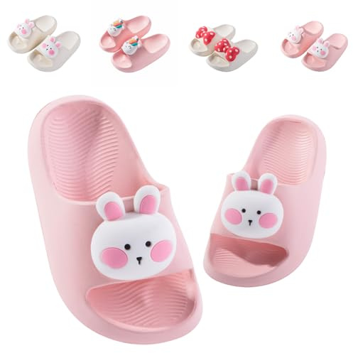 Kids Slide Sandals Toddler Summer Slippers Boys Girls Beach Flip Flops Anti-Slip Pool Sliders for Children Pink Toddler UK 8.5/9 (Label Size 180mm)