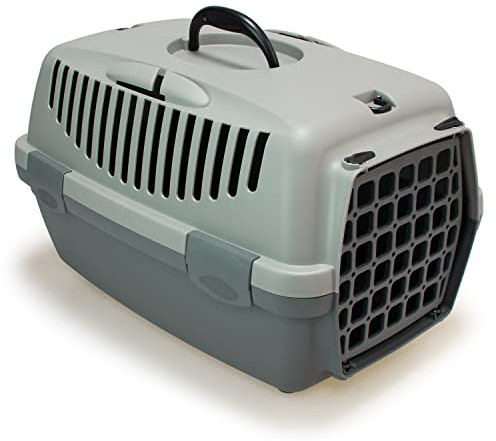 ARQUIVET Ecoline Transportín de plástico Reciclado para Mascotas - 48 x 32 x 31 cm - con al Menos un 90% de plástico Reciclado - Transportín rígido para Perros y Gatos con ventilación