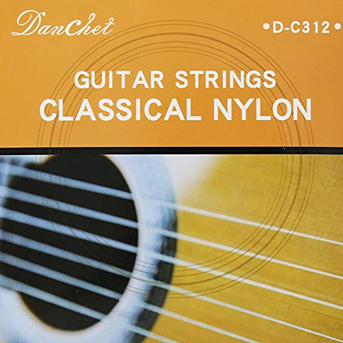 Danchet C312 Corde per chitarra classica in nylon con rame placcato argento, tensione normale (1 set)