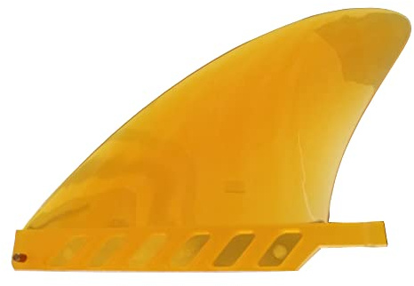 UP100 4,6 Zoll Orange & Grau Soft Flex Center Finne mit Schraube für Air SUP Longboard Surfboard Aufblasbares Paddelboard (Orange)