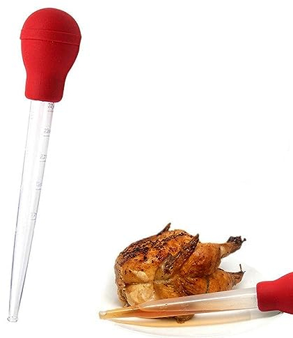 Baster per tacchino, pollo, tacchino, pollame, carne, barbecue, barra, siringa, utensili da cucina, pollo, tacchino, pollame, carne, barbecue, sapore alimentare (colore casuale)