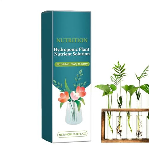 Fertilizzante Idroponico Naturale – Soluzione Nutritiva Liquida Per Piante 100 Ml | Concime Per Giardini, Erbe Aromatiche, | Stimola La Salute E La Crescita Delle Piante In Coltura