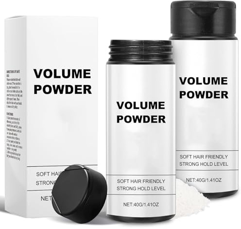 Texturpuder für Männer, 2 Stück Styling Powder und Volumen Puder Haare mit Matt Effekt, Verleiht Sofort Textur und Volumen, Leicht Aufzutragen, Starker Halt Stylingpuder für aller Haartypen