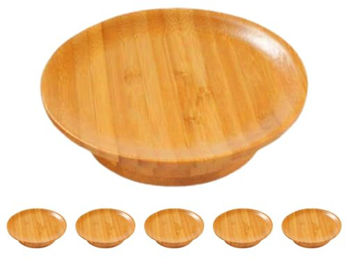 Posavasos de madera para copas de vino, posavasos de madera para bebidas, platos de copa de vino en miniatura para aperitivos, postres