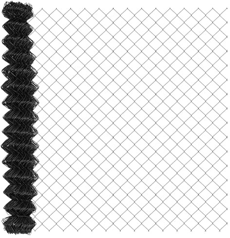 Nqyjm Recinzione decorativa per esterni Recinzione in rete metallica grigia 10 x 1.5 m Acciaio, Recinzione Animale Rete Recinzione Pollame per Giardino, Cortile, Terrazza42004805