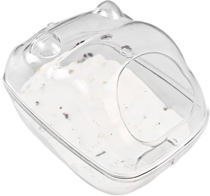 Générique Récipient de de Sable pour Hamster – Boîte de pour Petits Animaux, Chinchillas et Hamsters, Habitat hygiénique pour Animaux de Compagnie, favorise Le toilettage, la propreté et Le Jeu