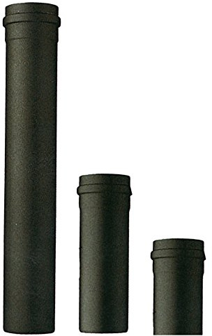 Rohr für Öfen, 100 cm, Durchmesser 10 cm, Braun