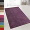 casa pura Teppich Wohnzimmer Lila Flauschiger Teppich 80x100cm Läufer, weicher Wohnteppich Deko für Schlafzimmer, Kinderzimmer, Flur mit antirutsch Unterseite, Shaggy Hochfloor Barcelona