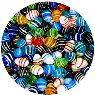 mesbilles - 15 Billes Oeuf Couleur- Bille Forme en Verre 16 mm
