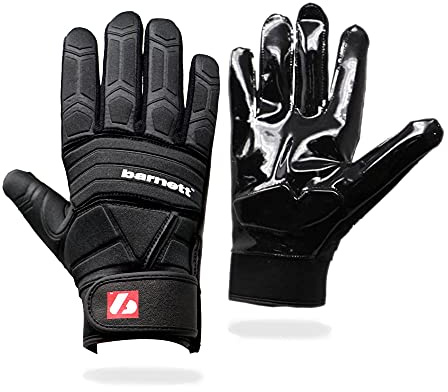 BARNETT FLG-03 professionella Linemen fotbollshandskar, OL, DL SVART
