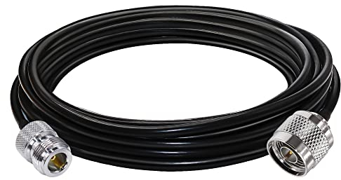 TUOLNK N-Stecker auf N-Buchse verlustarmes HF-Koaxialkabel RG58-Verlängerungskabel für Wifi/Router / 3G / 4G / LTE-Antenne N-Typ-Kabel Stecker auf Buchse 16.4ft (5M)