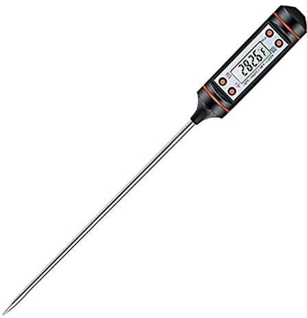 Voiakiu Termómetro Digital para Carne - Termómetro Digital para Carne Cocina | Termómetro Digital para Alimentos Estilo bolígrafo a Prueba A Termómetro para Horno para cocinar