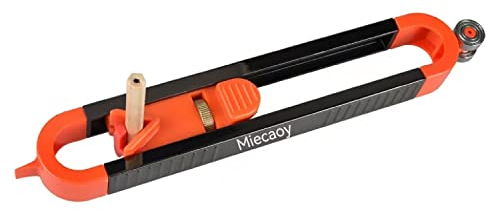 Miecaoy Precise Contour Gauge Scribe-Tool Woodworking - With Lock For Pencil, Profile Scribing Ruler,Upgrade Measuring Scriber Tools, Ultimate Scribing Tool Suitable (1 Pack)