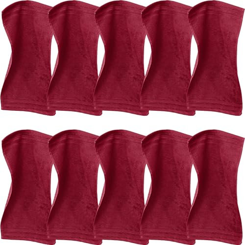 Erwin Müller Gästetuch Heidelberg 10er- Pack, 100% Baumwolle weinrot Größe 30x50 cm - weiche Qualität, saugstark und strapazierfähig - praktisch durch Schlaufe