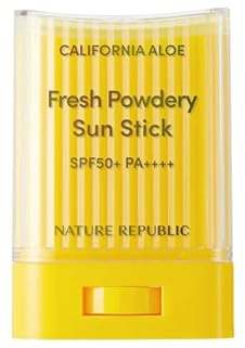BC233 California Aloe Fresh Powdery Sun Stick, Suncream, Sunscreen SPF50+ PA++++ (24g 0.77 oz), 1 Count (Pack of 1)