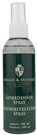 Langer & Messmer Spray expansif pour cuir contre les chaussures qui pressent - Pour éliminer rapidement les points de pression - L'extenseur du cuir de qualité cordonnier, transparent, 100 ml