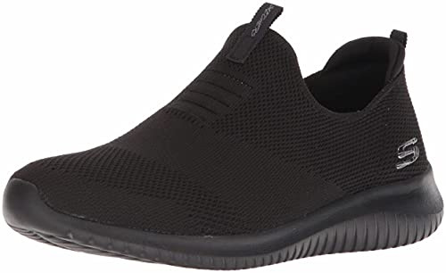Skechers Women's Ultra Flex - First Take Slip On Trainers, Black, 6.5 UK