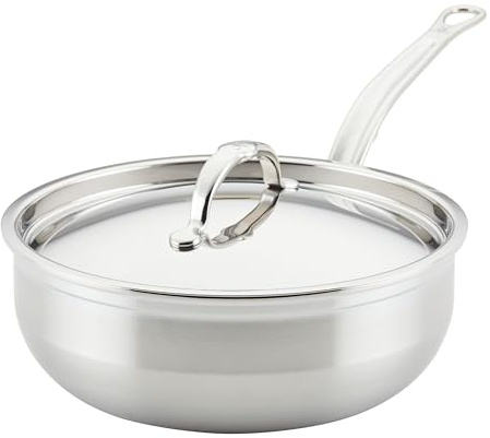 Hestan ProBond Forged - Professional Clad Stainless Steel Essential Pan, 3.5 Quart, Induction Compatible