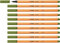 STABILO - Fineliner - point 88-10er Pack - moosgrün