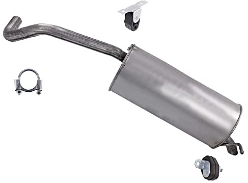 ATEC Germany Auspuff Schalldämpfer Set 1x Endschalldämpfer, mit