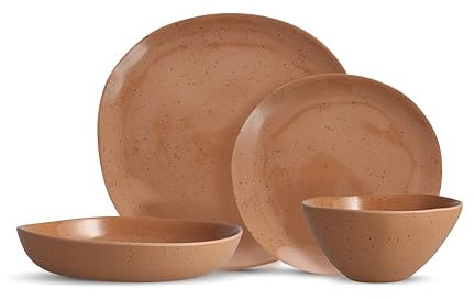 Fortessa Sandia Melamine/utomhus 16-delars servis, servis för 4, Abode