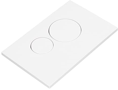 Bouton de Chasse d'eau Mural de Toilette, Panneau de Réservoir d'eau de Toilette avec Colonnes Dissimulées, Bouton de Remplacement de Valve de Chasse Double, Poignées de Vadrouille