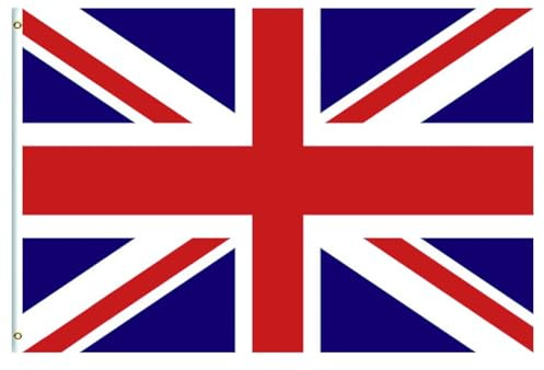 Grande Bandera de Reino Unido 90x150cm,Personalizada Banderas con Agujeros de Latón para Decoración Patio,Jardin,Barra,para Juegos de Fútbol,Eventos Deportivos,Día Nacional,Fiesta de Reino Unido