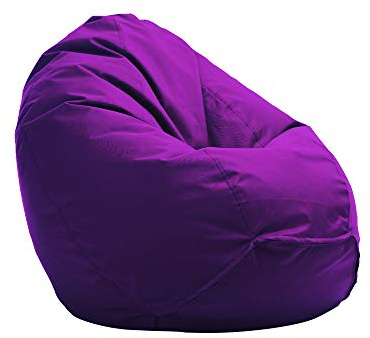 Bruni Kinder-Sitzsack Classico S in Violett – Sitzsack mit Innensack für Kinder, Abnehmbarer Bezug, lebensmittelechte EPS-Perlen als Bean-Bag-Füllung, aus Deutschland