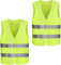 STOUCLA Gilet per Auto Alta visibilità Taglia Universale, Gilet di Sicurezza a 360°, Gilet Riflettente, Lavabile, per Ciclisti, Polizia, Lavoratori, conducenti, Confezione da 2