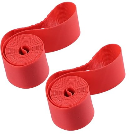 A ABSOPRO 16 Vélo Roue Jante Bande Jante Bande Doublure Interne Tube Bande PVC Rouge Paire Remplacement d'article