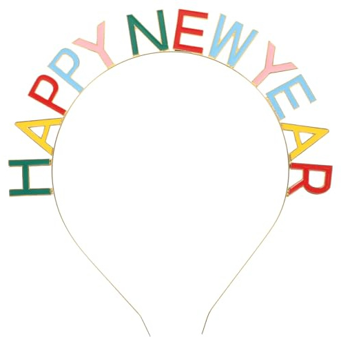 FRCOLOR Tocado de Año para Niñas y Adultos Diadema de Fiesta de Nochevieja Accesorios de Cabello Coloridos para Decoración de Cabeza Celebraciones de Año