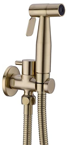 Bidetkran, toaletthandhållen bidet sprayer anal duschhuvud duschkit shattaf bärbar mässing ventil badrum bidets spray jet kran