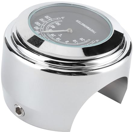 Ejoyous Motorcycle Thermomètre du Guidon Thermomètre Température de la Température du Vélo à l'épreuve des Intempéries -20 ℃ -50 ℃ Clean du Cilier étanche étanche avec Une Alliage en Aluminium pour