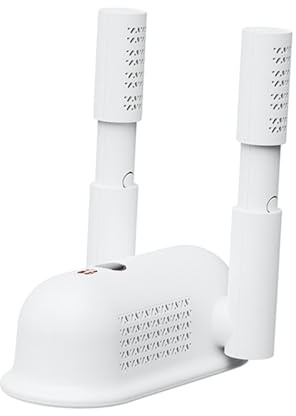 SZLIFE Sèche-chaussures domestique, sèche-bottes avec minuterie, chauffage pliant, sèche-gants, chauffe-chaussures, pantoufles d'hiver, chaussettes de, blanc