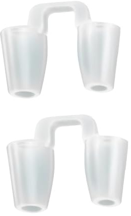 Machify Näshållare Rhinoplasty Set, 2 st klar silikon mäns nässkena fixator för post-Op-stöd, storlek 8 och 9
