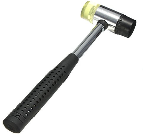 C-FUNN 26Mm Double Face Soft Rubinetto in Gomma Martello Maglio Fai da Te Strumento in Pelle