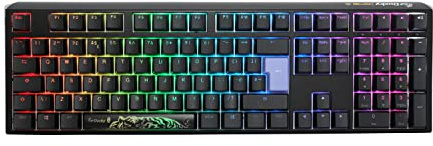 Ducky One3 Classic Black Full Size RGB Black Cherry MX Switch Keyboard - UK Layout