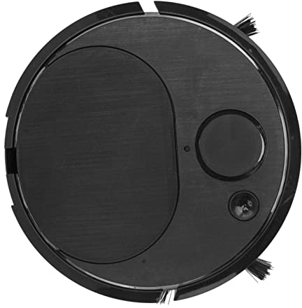 Bewinner Mini Aspirapolvere Robot Intelligente, Aspirapolvere Robot Sottile con Ricarica USB Automatica, Robot Spazzante per Pavimenti Duri in Moquette per di Animali Domestici, 300 mAh,